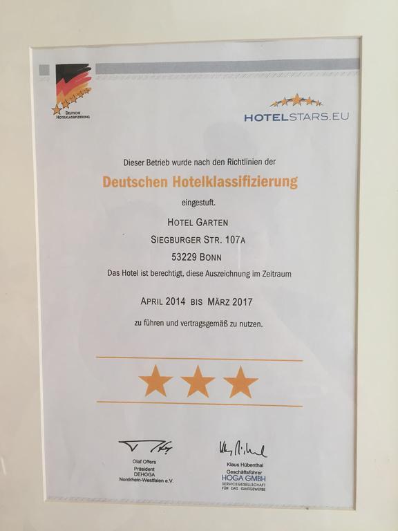 Hotel Garten Bonn Eksteriør billede